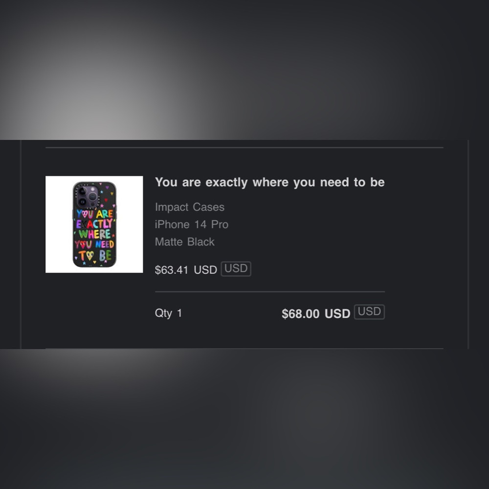 Casetify- IPhone 14 pro case